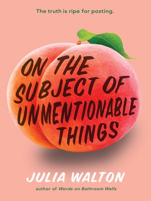 cover image of On the Subject of Unmentionable Things